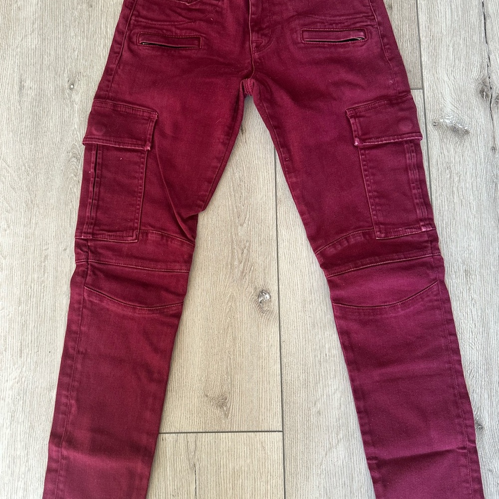 Hudson Jeans Women's Skinny Jeans in Burgundy
